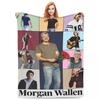 Throw Blanket Morgan Wallen (3) Micro Fleece Blanket Four Sizes Blanket Warm For Living Room AntiPilling Blanket