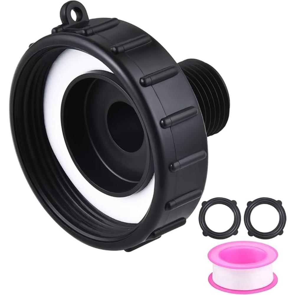 IBC Tank Adapter S60 X 1/2" 3/4' 1" 1.5 2" 63/75/80/100mm Thread Connector Ton Barrel Connect 1000 Liter IBC Tank Fitting