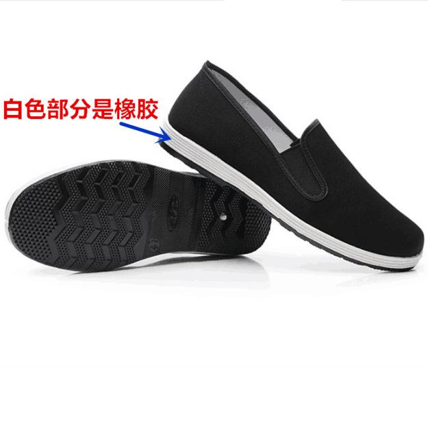 Spring and summer cloth shoes men's old Beijing cloth shoes single shoes men's driving work men's black cloth shoes mountaineering shoes non-slip labo