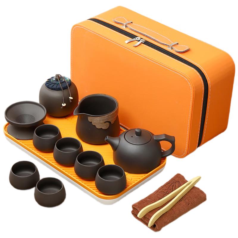 Zisha Ceramic Travel Kung Fu Tea Set