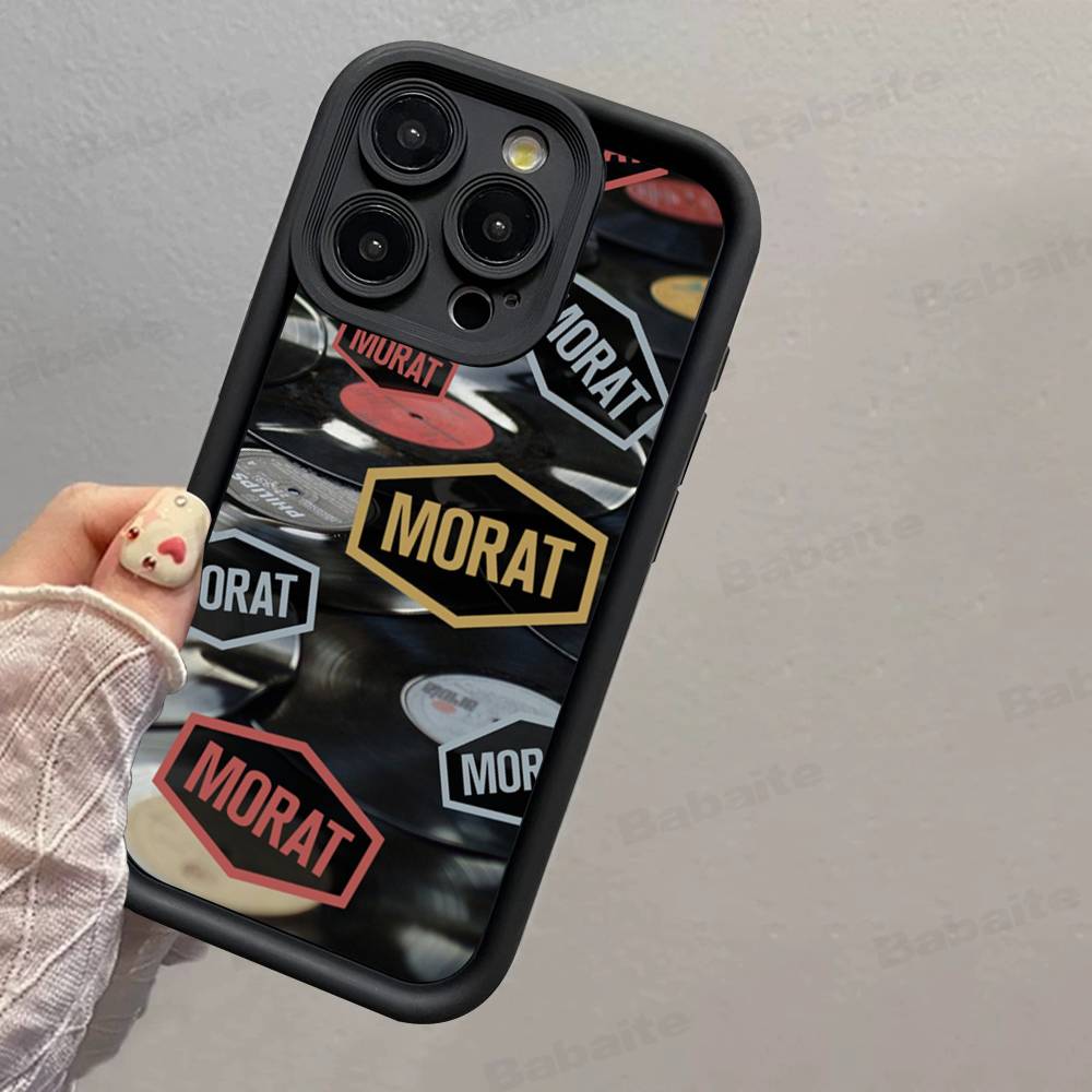 Morat Music For IPhone 17 Pro Max 16 15 14 13 12 11 Plus Black Soft Phone Cover