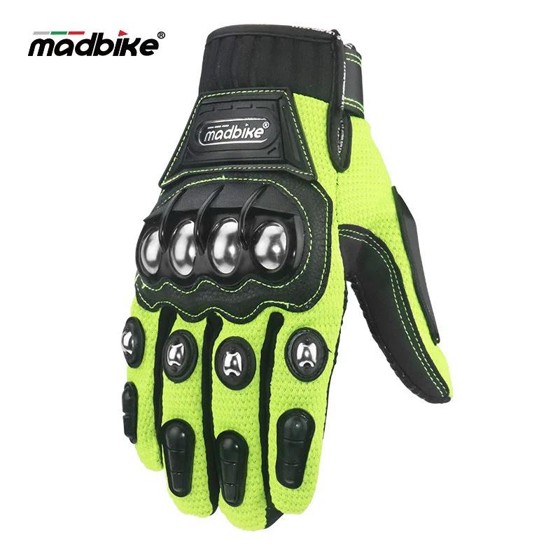 Motorcycle Gloves Men Breathable Non-slip Full Finger and Half Finger Touch Screen Racing GloveGuantes Motocross Motorbike Mesh