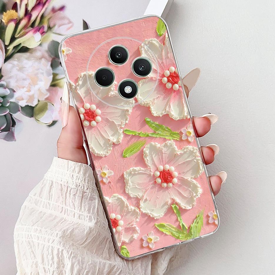For Oppo Reno 12F 4G Case CPH2687 Stylish Butterfly Painted Cover Soft Silicone Case For Oppo Reno12 F Reno 12 FS Reno12F Bumper