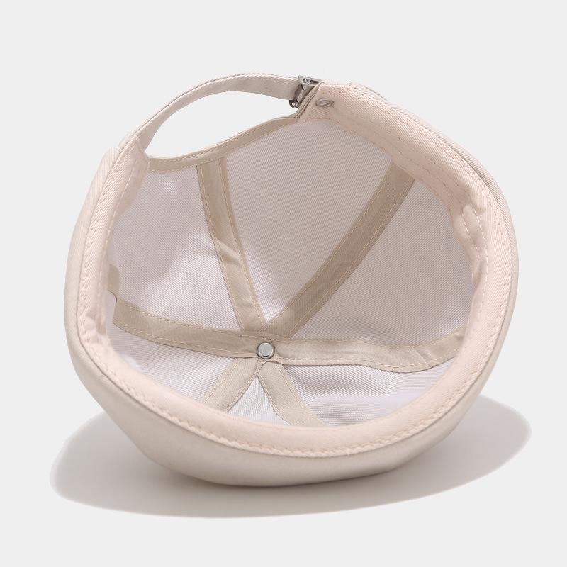Unisex Solid Color Retro Cotton Melon Cap – Spring/Summer Street Trend