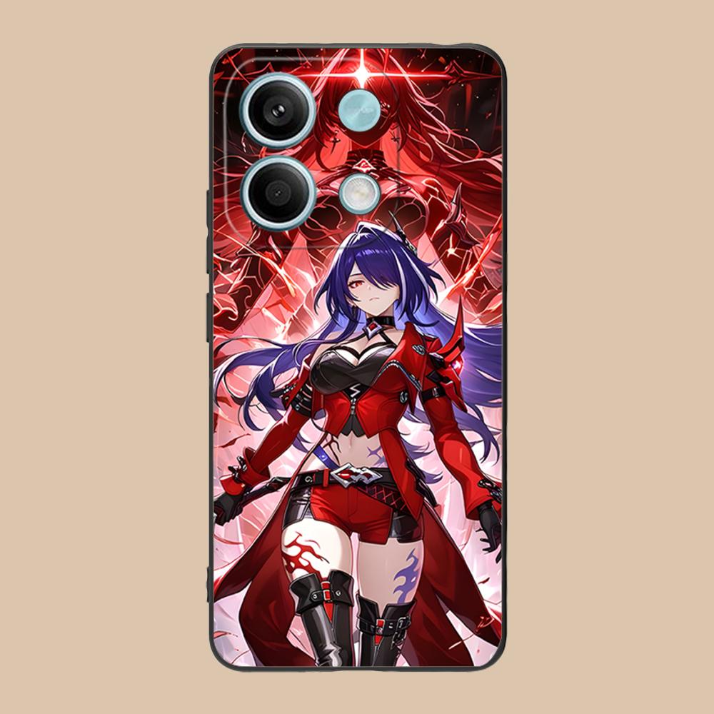 HSR Acheron Matte TPU Mobile Phone Case for POCO F8 F7 F6 F5 F4 F3 F2 Pro GT C75 C71 C65 C61 C40 Pro Ultra Colorful Cover