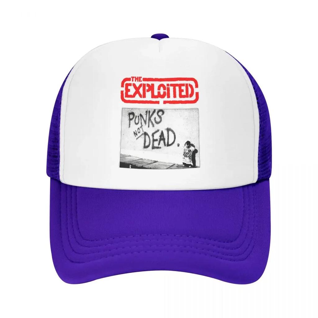 The Exploited Scottish Punk Rock Band Punks Not Dead Baseball Cap Trucker Hats Breathable Retro
