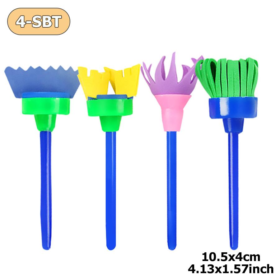 Mehrere Stile Verfügbar Farbe Aquarellmalerei Schwamm Pinsel Rolle Stempel DIY Zeichenwerkzeuge Kunst Malzubehör