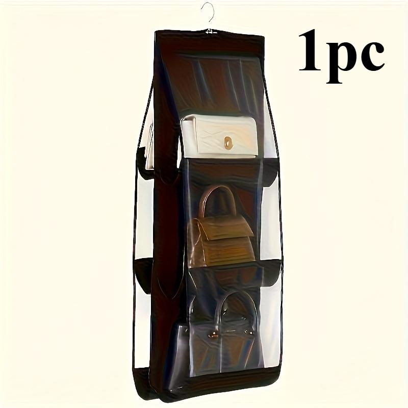 1pc Romantic Style Fabric Double-Sided Hanging Storage Bag for Organizing Handbags and Purses - Multi-Layer, Durable, Home Use