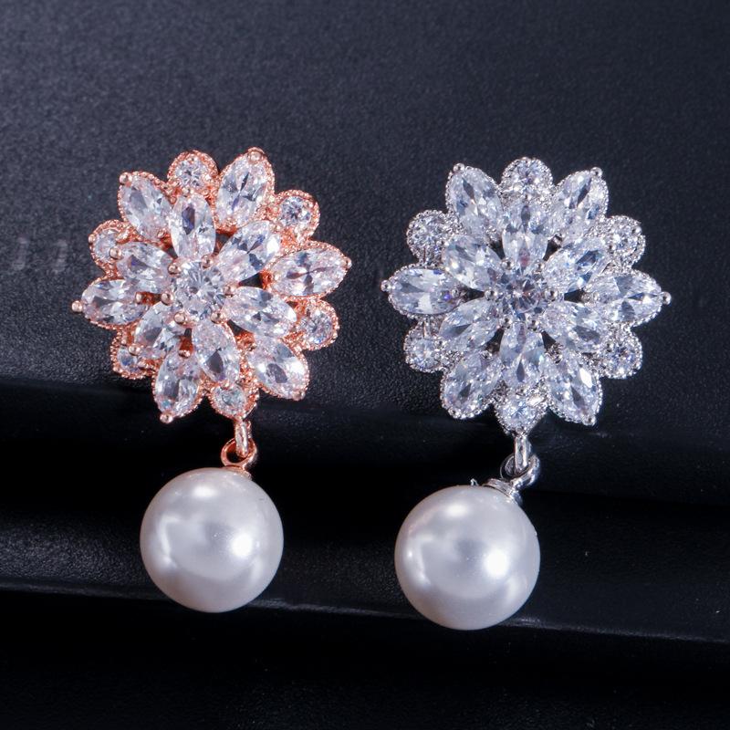 Aaa Zircon Set Chain, Pearl Necklace Pendant Jewelry