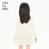 JNBY Girls' Autumn Solid Color Crewneck Long Sleeve T-Shirt