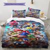 Super Mario Cartoon Game Bedding 3 Piece Set Soft Breathable Duvet Cover & Pillowcases Children Bedroom Home Decor