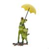 Frogs Under Umbrella Ornament Birthday Gift Parent Child Frog Statue Whimsical Design Resin