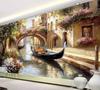 Italian Water City Photography Background Charming Venice Canal Floating Boat Banner Birthday Party Gift Backdrop Photo Studio2158