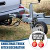 Funny Check Out My Balls Christmas Hitch Cover Novelty 3D Truck Trailer Hitch Cover Shaking Christmas Ball Decoration Gag Gifts for 2 X 2-inch Square