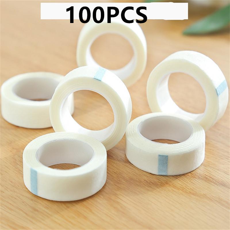 5/10/50/100 Stück 9m*1,25cm Weißes Klebeband Augen Wimpernpflaster Atmungsaktives Medizinisches Papierklebeband Wimpernverlängerung Fussel Augenlidaufkleber