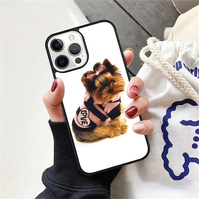 Yorkshire Terrier Dog Paw Print Phone Case Cover For iPhone 17 Air 15 16 14 13 12 Pro Max 11 Pro Max Plus Coque