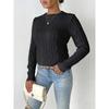 Women S Round Neck Pullover Sweater Casual Basic Autumn Winter