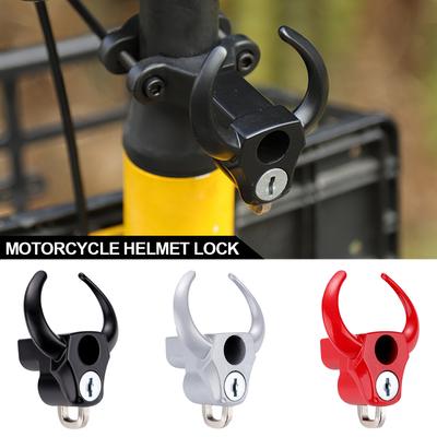 Creatieve Koe Anti-diefstal Helm Slot Stuurbevestiging Motorfiets Elektrische Motorfiets Universeel Veiligheid Metalen Slot met Sleutels