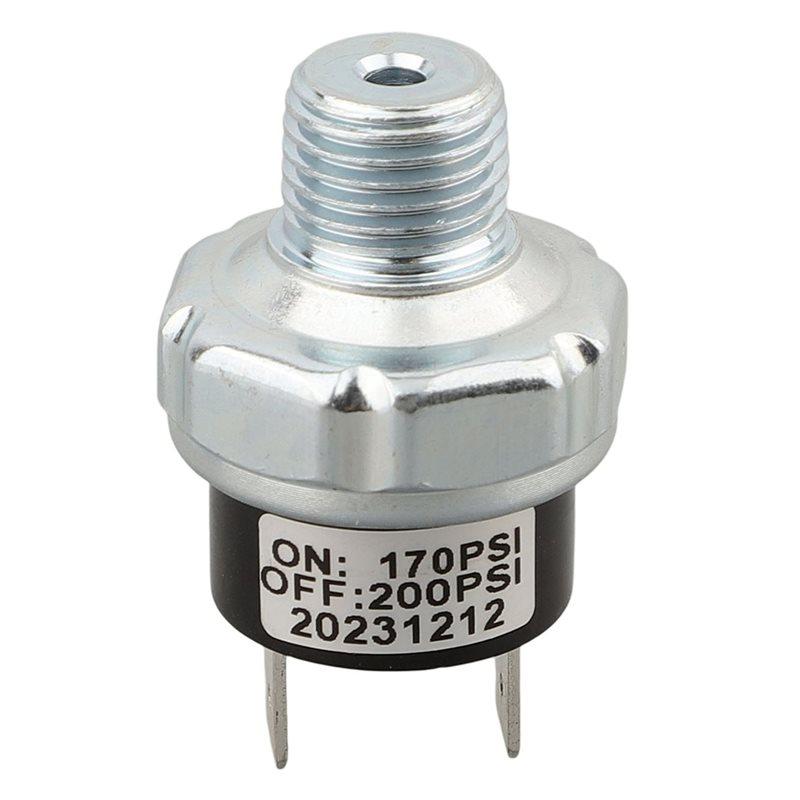 CYCLI-For Air Tanktrainair Tank Connection Pressure Switch 12/24V Compressor A:170-200PSI-1/4NPT/B:120-150PSI-1/8NPT
