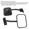 Car Square Rearview Mirror Replacement Side A Pillar Column Car Accessory Fit for Jeep Wrangler