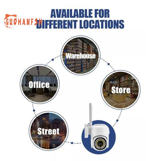 1 set telecamera di sorveglianza A13 - compatibile con HD 1080P, visione notturna a doppia luce, microfono incorporato, rotazione, telecamera di sorveglianza, fornitura per la casa