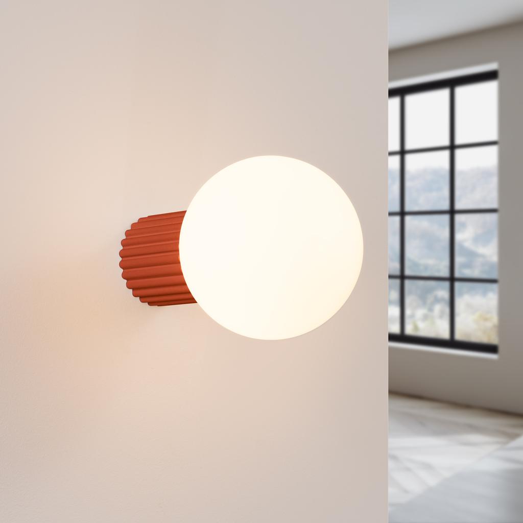 Kinkiet Halo Ip44 1 G9 Ochra Czerwona Alu Sollux Sl.1727