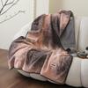 Woolen Milk Velvet Shell Stitch Blanket for Dorms and Office
