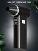 300000RPM Turbo Jet Fan Electric Air Duster with Light Air Blower Handheld Duct Fan for Computer Keyboard Outdoors Car Home