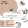 Ventilatori da soffitto con telecomando e luce Lampada a LED Ventilatore Convertitore E27 Base Ventilatori da soffitto silenziosi intelligenti per soggiorno camera da letto