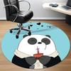 1pc We Bare Bears Office Round Area Rug, Under Office Chairs Bedroom Living Room Home Decor, Room Deco, Available In Various Sizes