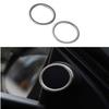 Silver Brushed For Toyota Corolla 2014- A-Pillar Speaker Ring 2X Cover Trim