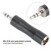 2PCS 3.5mm Male To Gold Plated Mini XLR 3pin Male Balanced Audio Adapter Connector