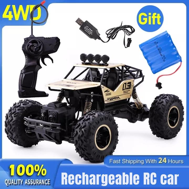 1:16 RC Car 20KM/H 4WD Remote Control Vehicle 2.4Ghz Monster Truck Buggy Off-Road Toys