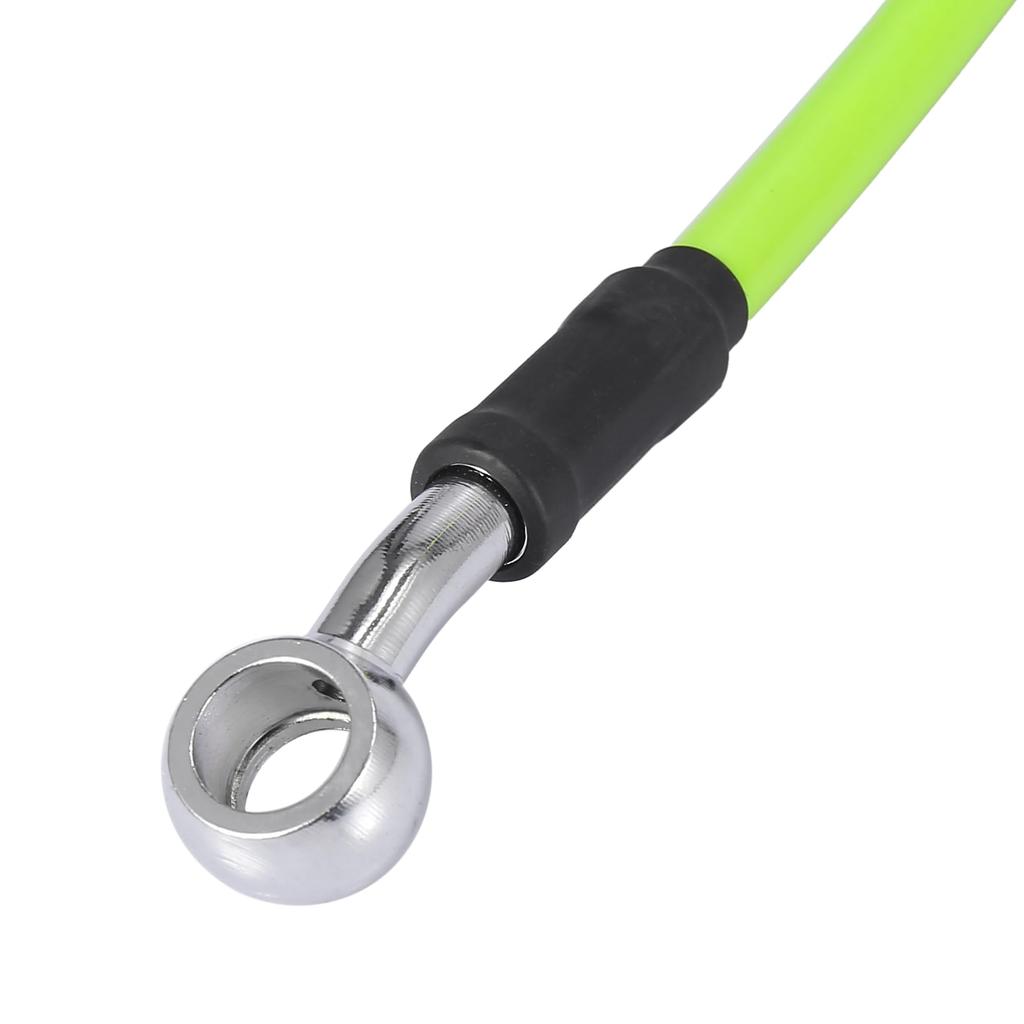 Motoforti Motorcycle Brake Clutch Hose Hose Hydraulic Reinforced Motorcycle Stainless Steel 28°+90° Green 60cm