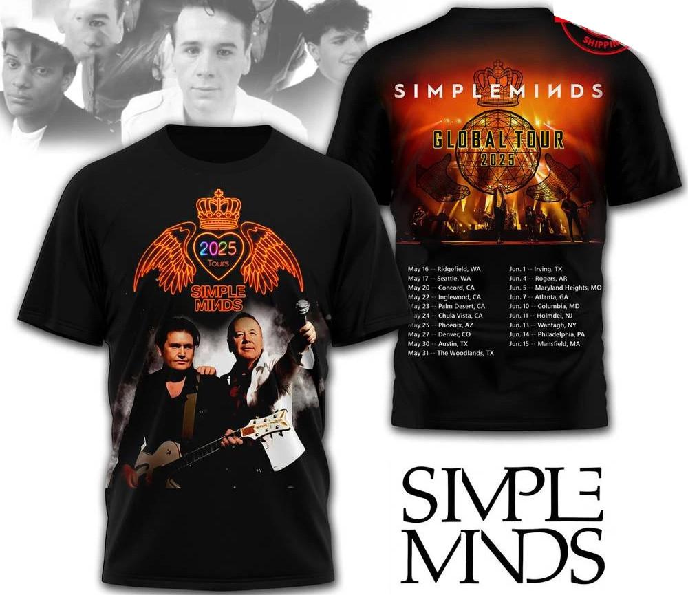 

Simple Minds Global Tour 2025 aop All Size S-5XL CG2517 Unisex T-Shirt XXXL