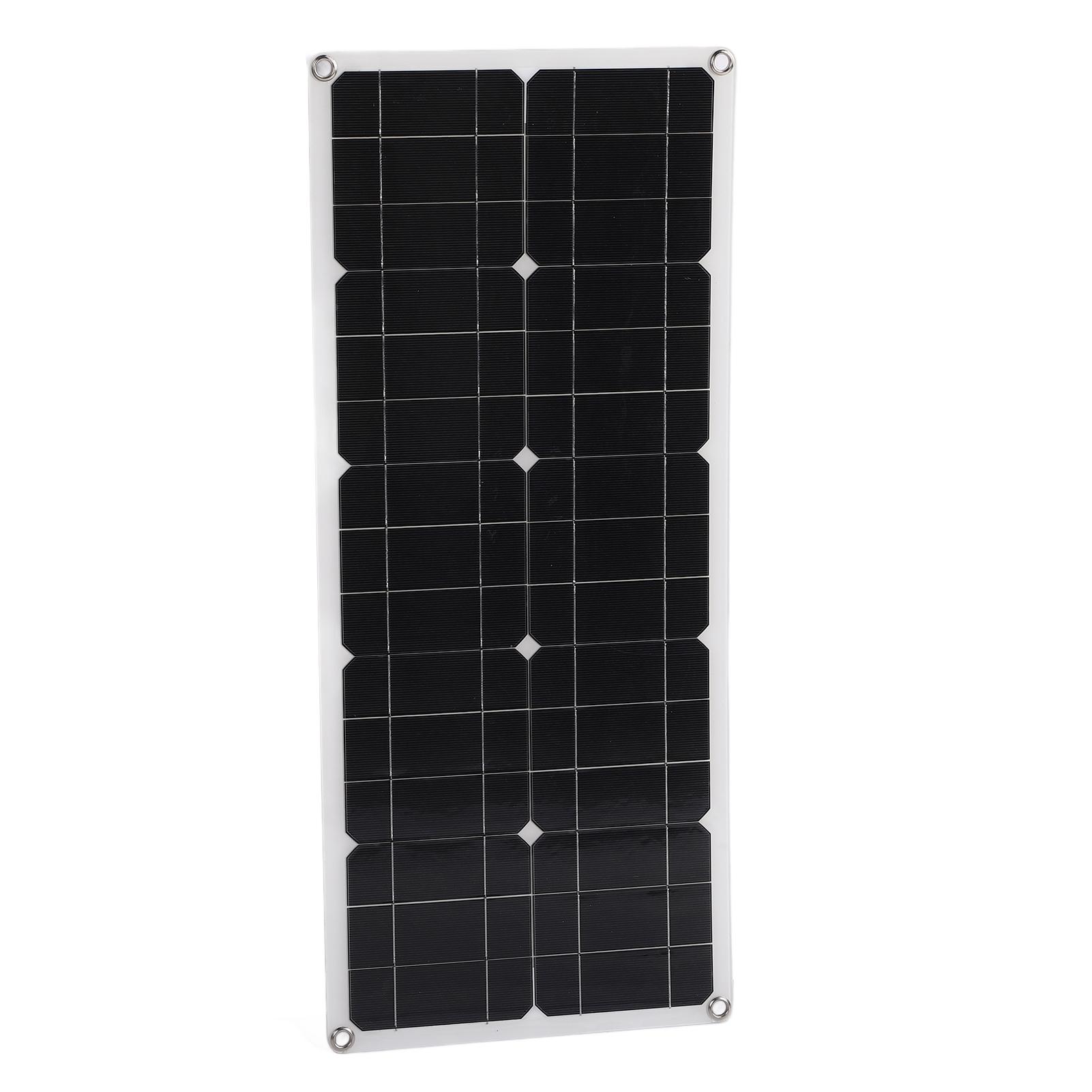 

100W Monocrystalline Solar Panel Kit with Solar Charge Controller Energy Storage OBD Charging for Car Anti Loss