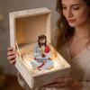 Spiritual Sculpture Jesus Resin Figurine Sitting Pose I Am with You Always Sign Jesus Christ Statue Desk Companion Home Decor