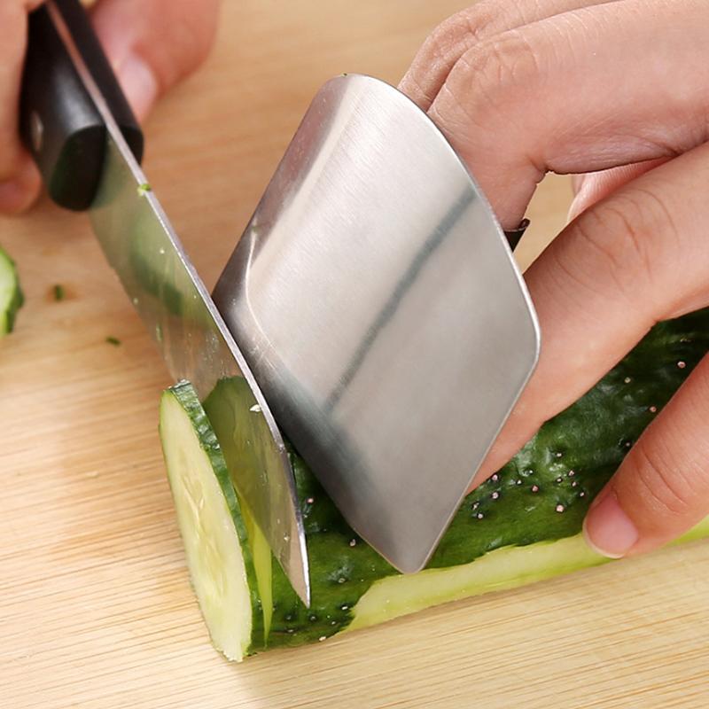 Stainless Steel Finger Protector Anti-cut Finger Kitchen Tools Safe Vegetable Cutting Hand Protecter Kitchen Gadgets