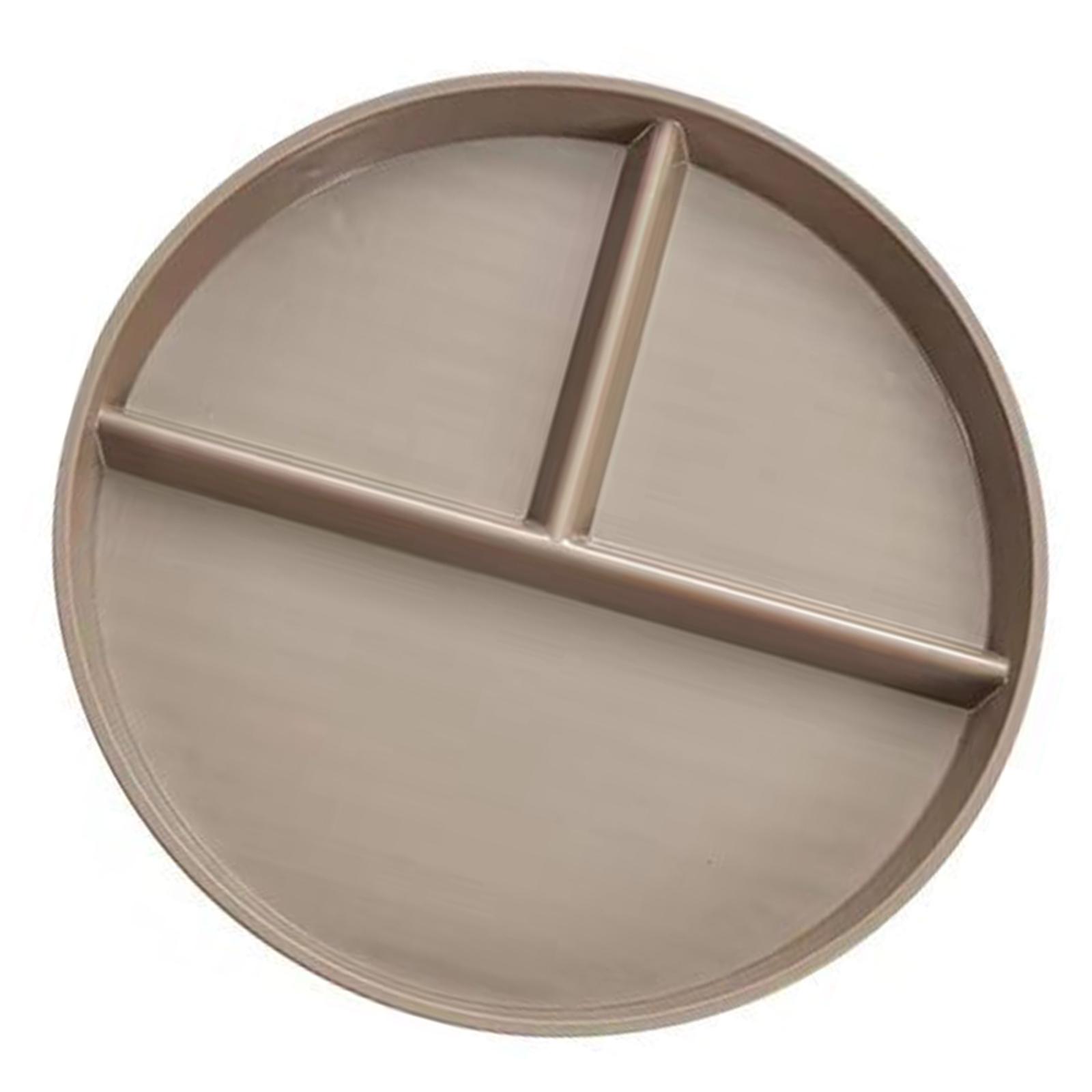 

22 см Секционная обеденная тарелка Кухонные столовые приборы Пластиковая текстура Обеденные тарелки Подходит для использования в микроволновой печи и посудомоечной машине бежевый
