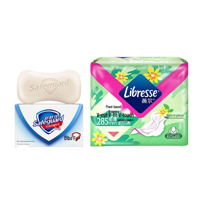 Набор: Мыло Safeguard Pure White и Ботанические диски Whisper