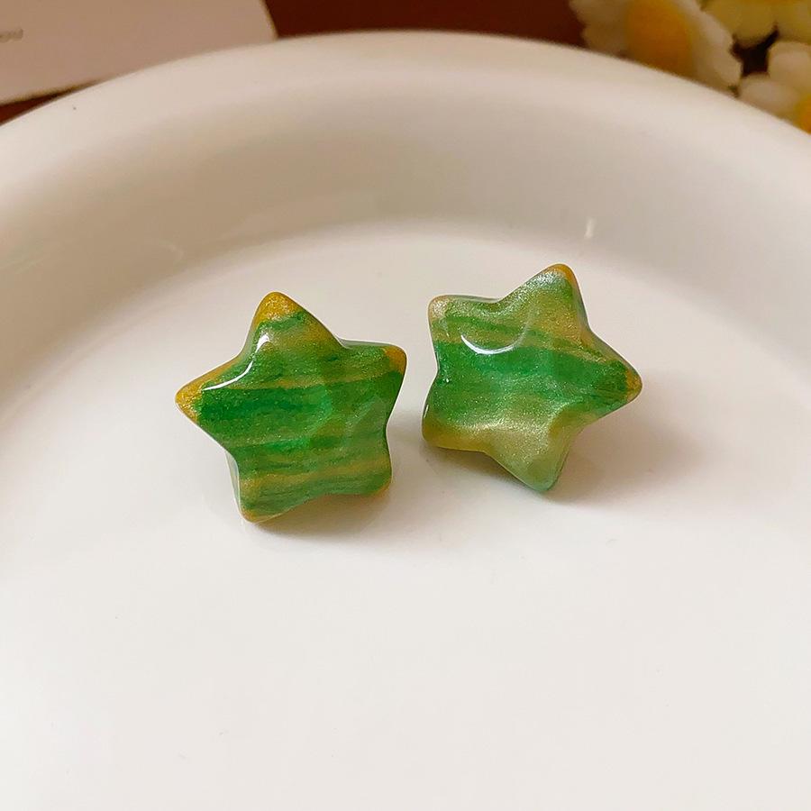 Silver Needle Resin Flower Tassel Earrings: Vintage, Versatile, Light Luxury Fashion Jewelry for Women