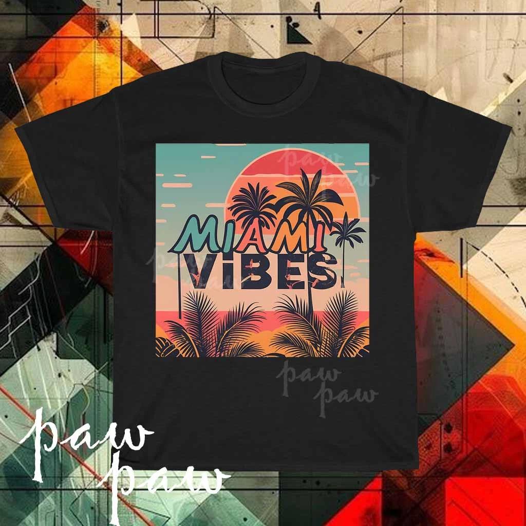Новая мужская футболка Miami Vice с логотипом, смешной размер от S до 5XL S