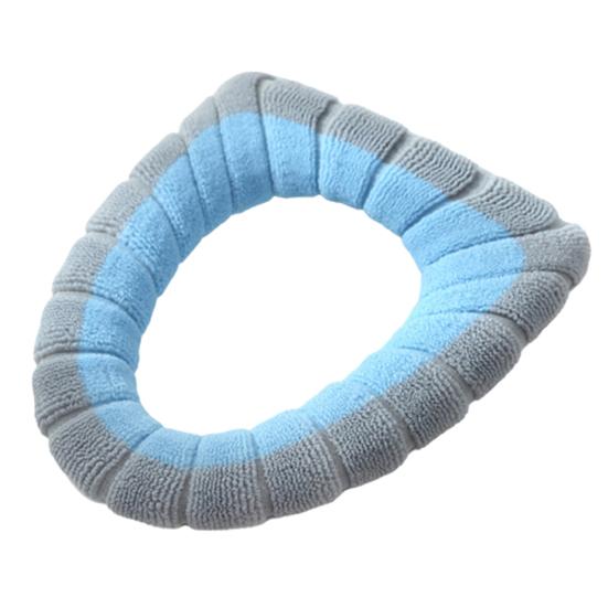 

2Pcs Universal Soft Washable Thick Toilet Seat Cover Home Hotel Closestool Pad 1 синий