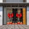 PVC Window Sticker Santa Claus Glass Sticker Fashion Xmas Decal  Shopping Mall