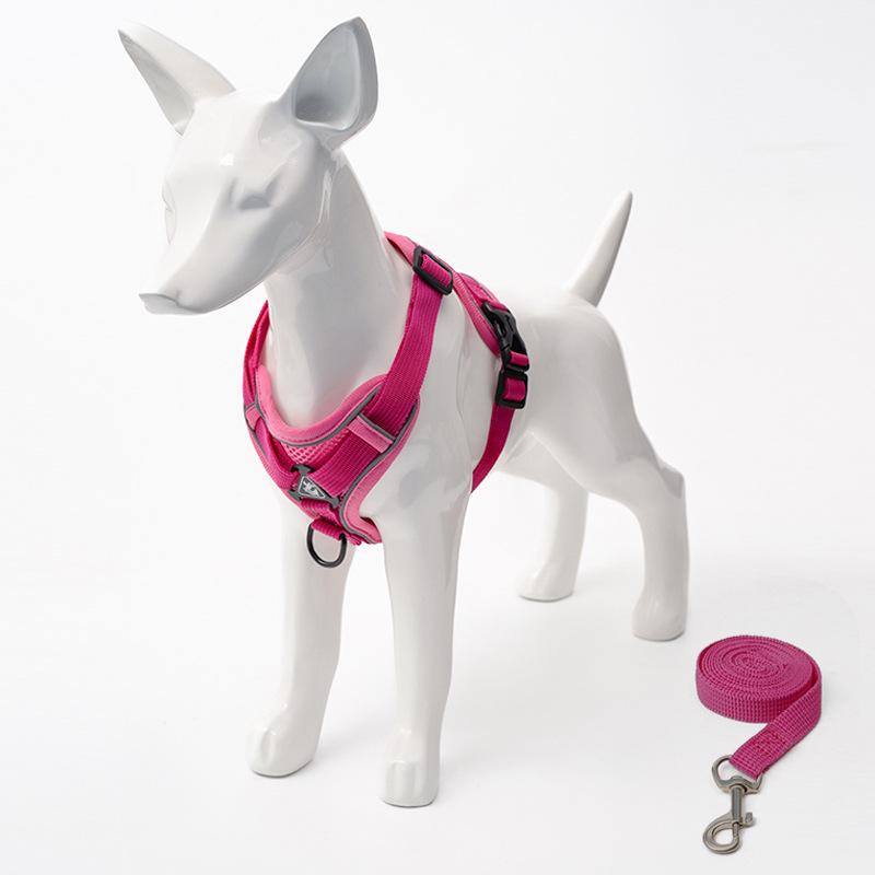 Adjustable Anti-Breakaway Pet Harness and Leash Set for Dogs and Cats