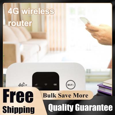 4G Pocket WiFi Router Portable Mobile Hotspot 150Mbps 4G Wireless Router 2100mAh with SIM Card Slot Wide Coverage