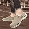 Klassische Herren Canvas Schuhe EVA Weiche Sohle Leichte Freizeit Stoffschuhe Einfache Slipper Plateau Loafer Rutschfeste Arbeitsschuhe Übergröße