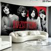 Led Zeppelin Wall Tapestry Aesthetic Wall Hanging Printed Fabric Blanket Decorative Tapestries for Bedroom Living Room Home Decor