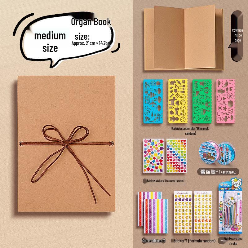 Acrylic DIY Photo Album: Handmade Memory Journal with Creative Graffiti and Loose-Leaf Design