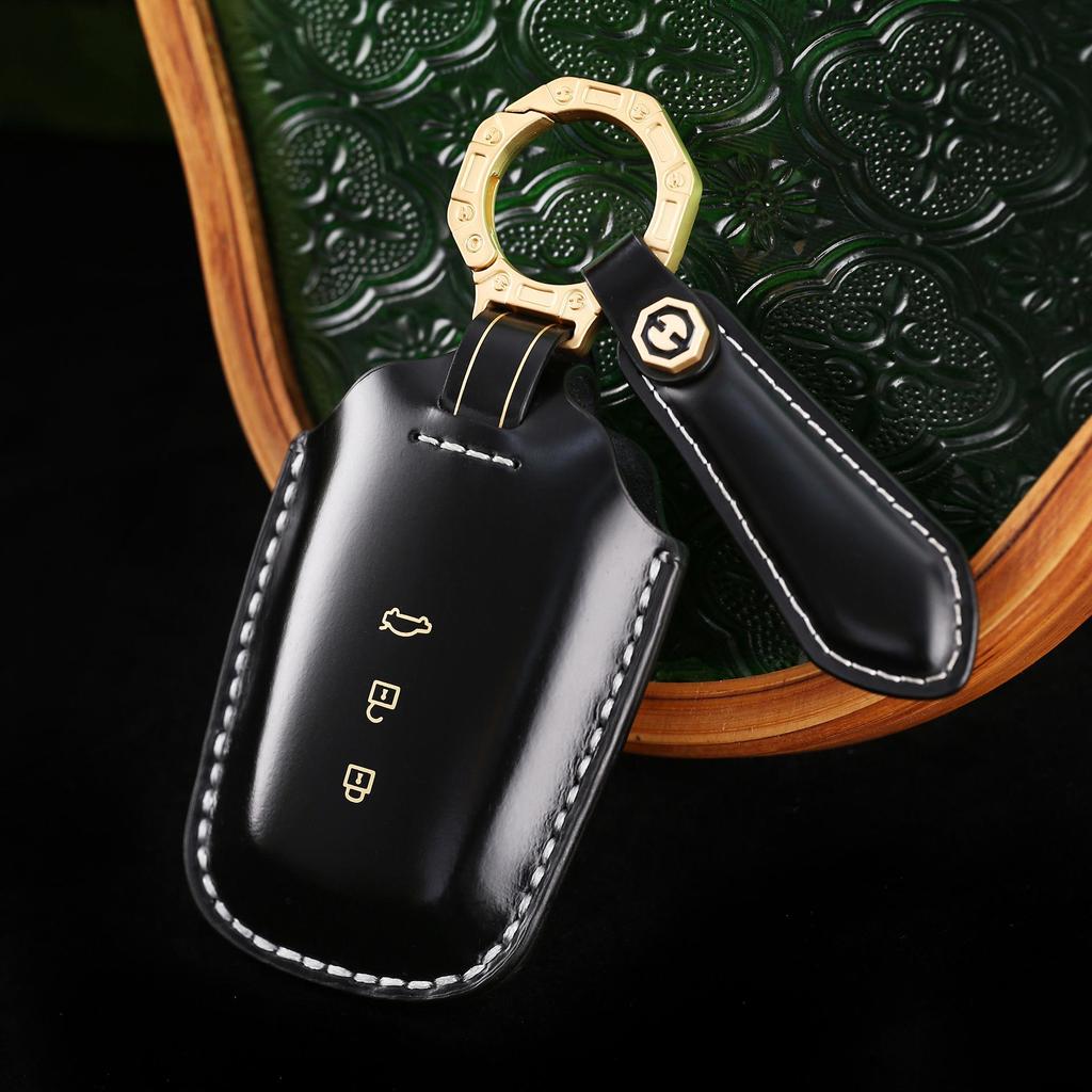 2024 Genuine Leather Key Cover for Toyota Highlander & Asia Dragon with Premium Gift Box